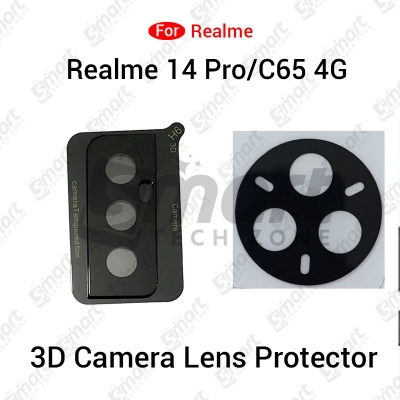 Picture of 3D Back Camera Lens Glass Protector for Realme 14 Pro C65 4G | Full Camera Coverage I 3D Lens Shield I Oil Resistant