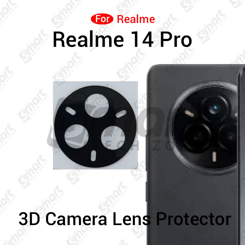 Picture of 3D Back Camera Lens Glass Protector for Realme 14 Pro C65 4G | Full Camera Coverage I 3D Lens Shield I Oil Resistant