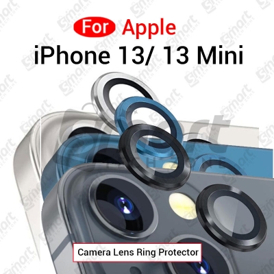 Picture of For Apple iPhone 13 13 Mini All Colour Camera Protector Metal Ring Tempered Glass Camera Lens Protector