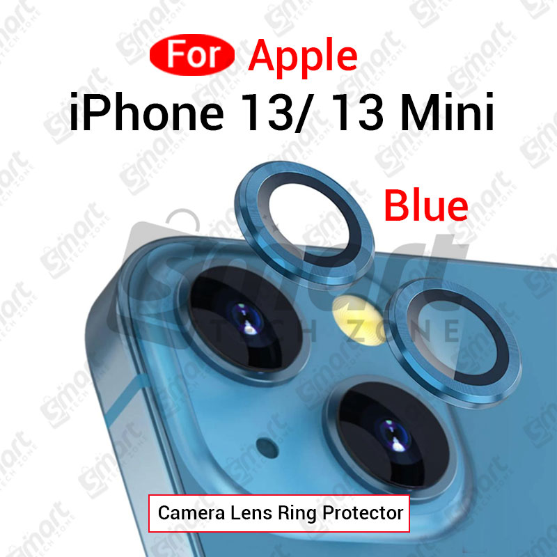 Picture of For Apple iPhone 13 13 Mini All Colour Camera Protector Metal Ring Tempered Glass Camera Lens Protector