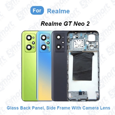 Picture of For Realme GT Neo2 (RMX3370) Full Body Housing (Side Frame + Back Panel With Camera Glass) Replacement Spare Part, Premium Quality, Perfect Fit, Easy Installation