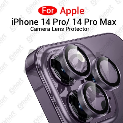 Picture of For Apple iPhone 14 Pro 14 Pro Max  All Colour Camera Protector Metal Ring Tempered Glass Camera Lens Protector