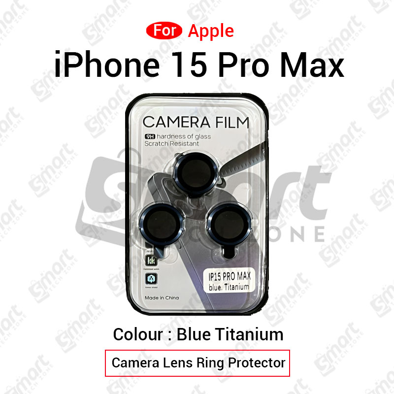 Picture of Apple iPhone 15 Pro Max Camera Lens Protector Ring Film Protection Tempered Premium Quality
