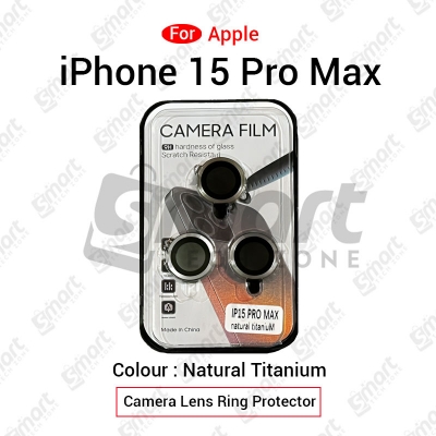 Picture of Apple iPhone 15 Pro Max Camera Lens Protector Ring Film Protection Tempered Premium Quality