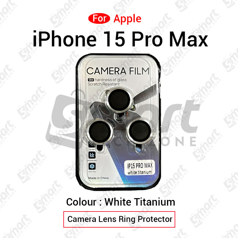 Picture of Apple iPhone 15 Pro Max Camera Lens Protector Ring Film Protection Tempered Premium Quality
