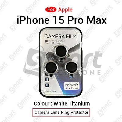 Picture of Apple iPhone 15 Pro Max Camera Lens Protector Ring Film Protection Tempered Premium Quality