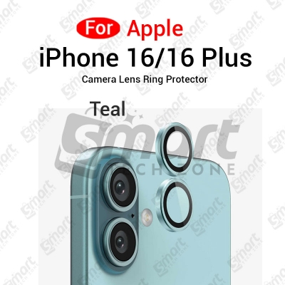 Picture of For Apple iPhone 16 16 Plus All Colour Camera Protector Metal Ring Tempered Glass Camera Lens Protector