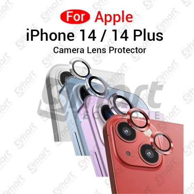 Picture of For Apple iPhone 14 14 Plus All Colour Camera Protector Metal Ring Tempered Glass Camera Lens Protector