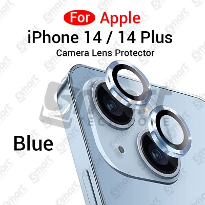 Picture of For Apple iPhone 14 14 Plus All Colour Camera Protector Metal Ring Tempered Glass Camera Lens Protector