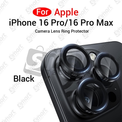 Picture of For Apple iPhone 16 Pro 16 Pro Max  All Colour Camera Protector Metal Ring Tempered Glass Camera Lens Protector