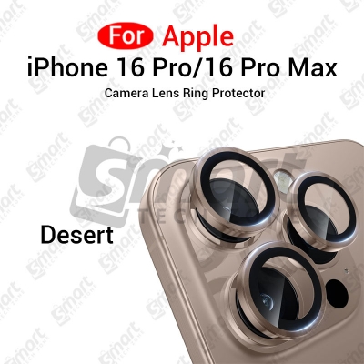 Picture of For Apple iPhone 16 Pro 16 Pro Max  All Colour Camera Protector Metal Ring Tempered Glass Camera Lens Protector