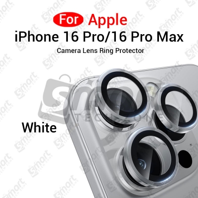 Picture of For Apple iPhone 16 Pro 16 Pro Max  All Colour Camera Protector Metal Ring Tempered Glass Camera Lens Protector