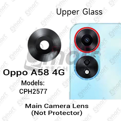 Picture of Camera Main Glass Lens for Oppo A58 4G (CPH2577) Replacement Part (Not Tempered Camera Glass Protector)