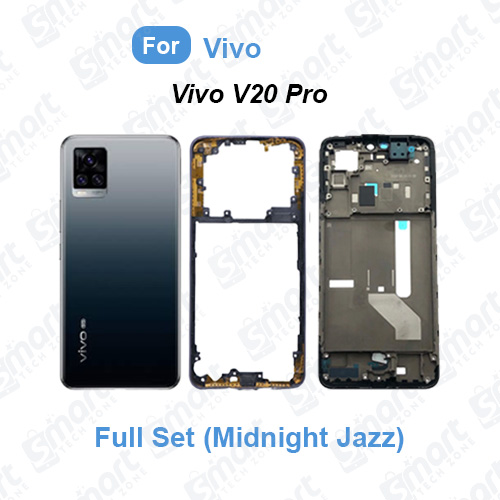 Picture of For Vivo V20 Pro Full Set (Back Panel With Camera Lens + Side Frame + Lcd Frame) Repair Parts Casing