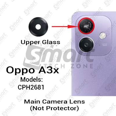Picture of Camera Main Glass Lens for Oppo A3x (CPH2681) Replacement Part (Not Tempered Camera Glass Protector)