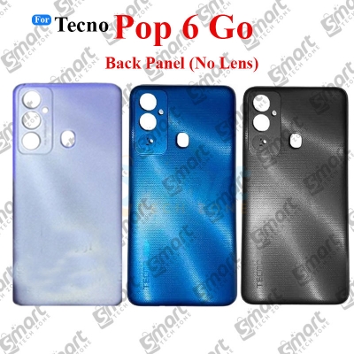 Picture of For Tecno Pop 6 Go BE6j Back Panel/Backshell/ Casing With Logo and Without Camera Glass -All Colors Available