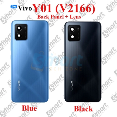 Picture of For Vivo Y01 V2166 Back Panel/Backshell/ Casing With Logo and With Camera Glass -All Colors Available