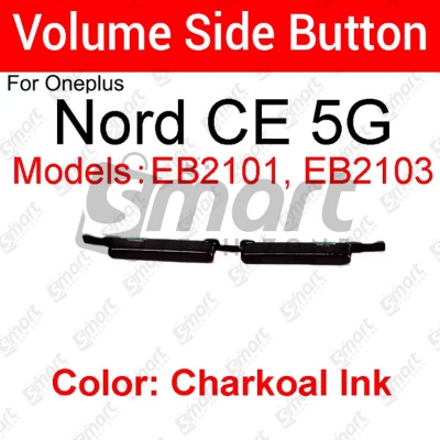 Picture of Compatible with OnePlus Nord CE 5G External Side Buttons Power On Off + Volume Control Button Outside Side Keys