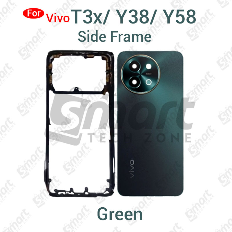 Picture of Vivo T3x Y38 Y58 Full Body Housing With Camera Glass (LCD Frame, Side/Middle Frame, Back Panel/Backshell)
