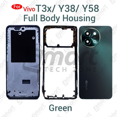 Picture of Vivo T3x Y38 Y58 Full Body Housing With Camera Glass (LCD Frame, Side/Middle Frame, Back Panel/Backshell)