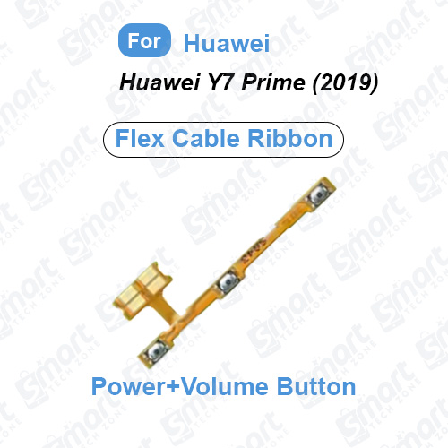 Picture of Switch Power ON OFF Key Volume Button Ribbon Flex Cable For Huawei Y7 Prime (2019)