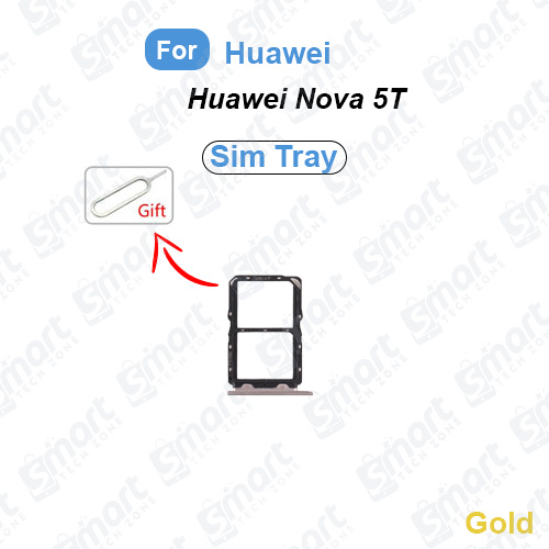 Picture of Huawei Nova 5T (YAL-L21, YAL-L61, YAL-L71, YAL-L61D) Sim Tray and SD Card Slot with Ejector Pin