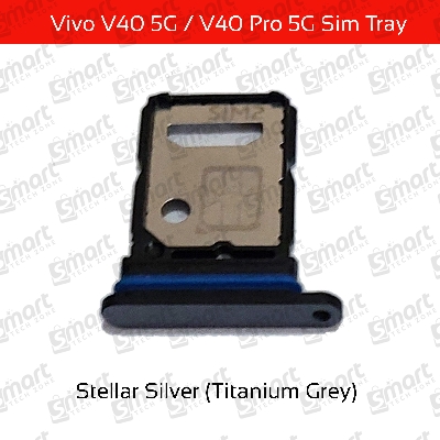 Picture of Vivo V40 5G / Vivo V40 Pro 5G Dual Nano Sim Card Tray Slot Holder Sim Adaptor With Free Sim Ejector Pin Replacement Part