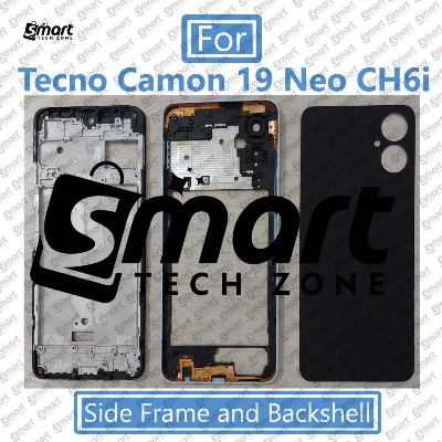 Picture of For Tecno Camon 19 Neo CH6i Full Body Housing (Back Panel + Side Frame + Lcd Frame) Repair Parts Casing