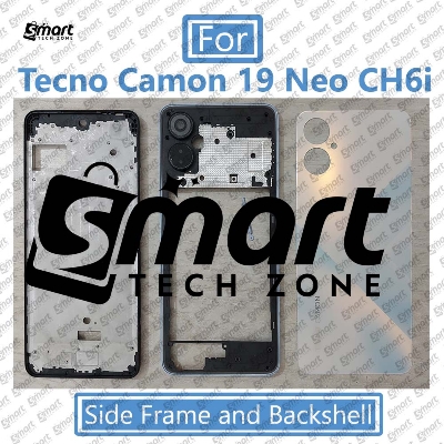Picture of For Tecno Camon 19 Neo CH6i Full Body Housing (Back Panel + Side Frame + Lcd Frame) Repair Parts Casing