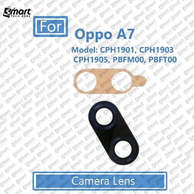 Picture of For Oppo A7 (CPH1901, CPH1903, CPH1905, PBFM00, PBFT00)  Main Camera  Glass  With Lens Replacement Part (Not Tempered Camera Glass Protector)