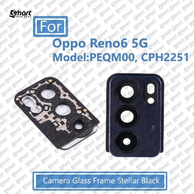 Picture of For Oppo Reno6 5G ( PEQM00, CPH2251) Main Camera  Glass Lens Frame Replacement Part (Not Tempered Camera Glass Protector)