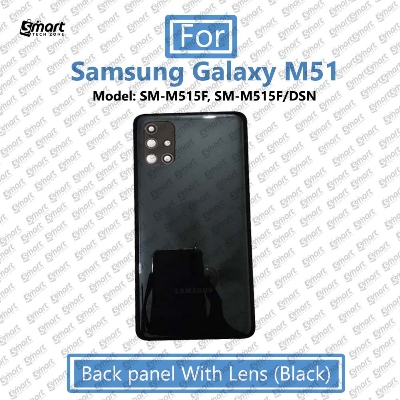 Picture of For Samsung Galaxy M51 (Model:SM-M515F, SM-M515F/DSN) Full Body Housing - LCD Frame Side Frame and Back Panel Replacement Parts