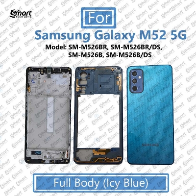 Picture of For Samsung Galaxy M52 5G (Model: SM-M526BR,,SM-M526B Full Body Housing - LCD Frame Side Frame and Back Panel Replacement Parts