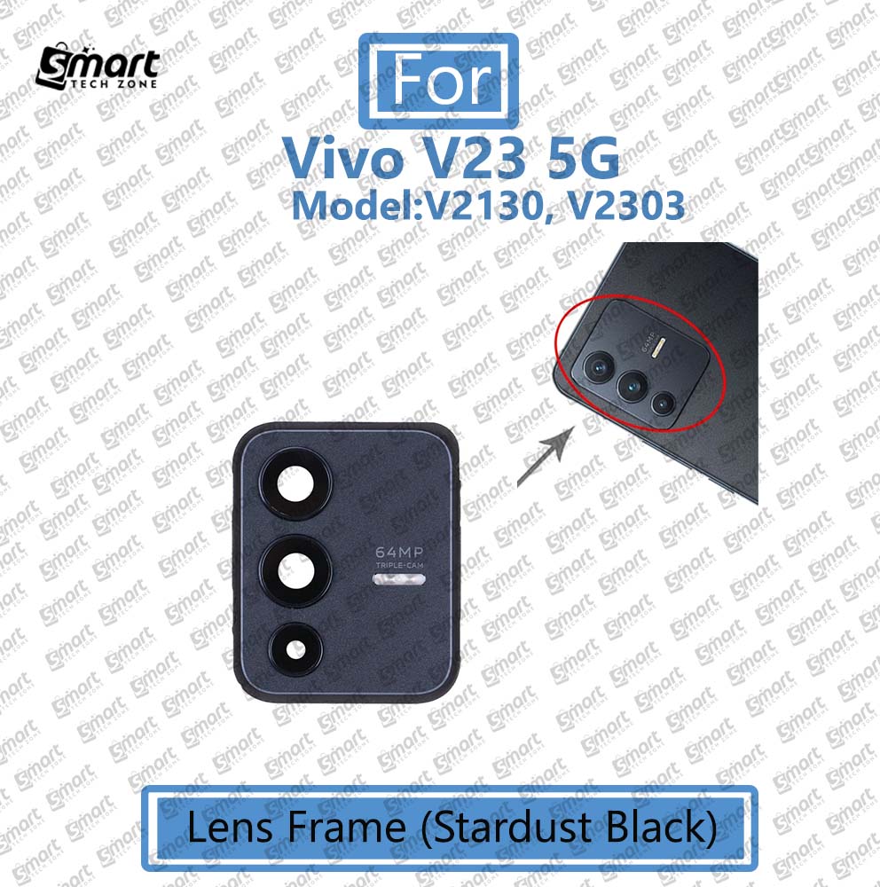 Picture of For Vivo V23 (Model:V2130, V2303) Main Camera  Glass Lens Frame Replacement Part (Not Tempered Camera Glass Protector)