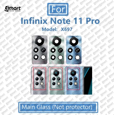 Picture of For Infinix Note 11 Pro X697 Main Camera  Glass Lens Frame Replacement Part (Not Tempered Camera Glass Protector)