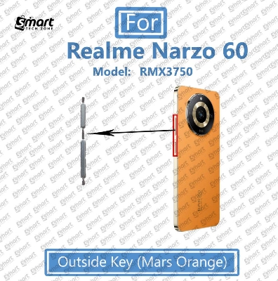 Picture of Compatible with Realme Narzo 60 External Side Buttons Power On Off + Volume Control Button Outside Side Keys