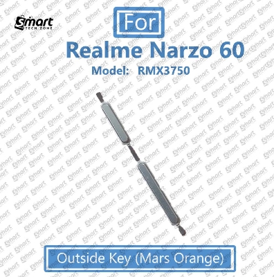 Picture of Compatible with Realme Narzo 60 External Side Buttons Power On Off + Volume Control Button Outside Side Keys