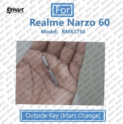 Picture of Compatible with Realme Narzo 60 External Side Buttons Power On Off + Volume Control Button Outside Side Keys