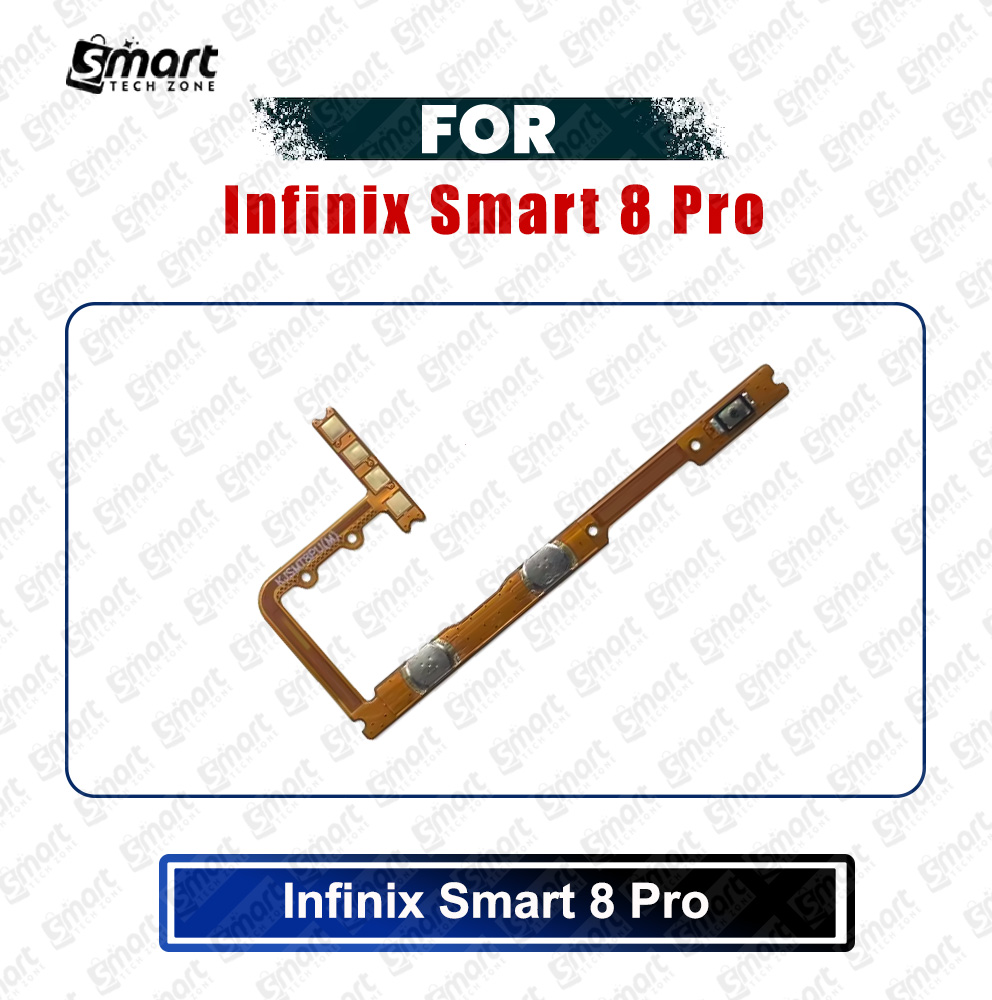 Picture of Infinix Smart 8 Pro (X6525B) Volume Up Down Buttons Flex Cable Replacement Parts