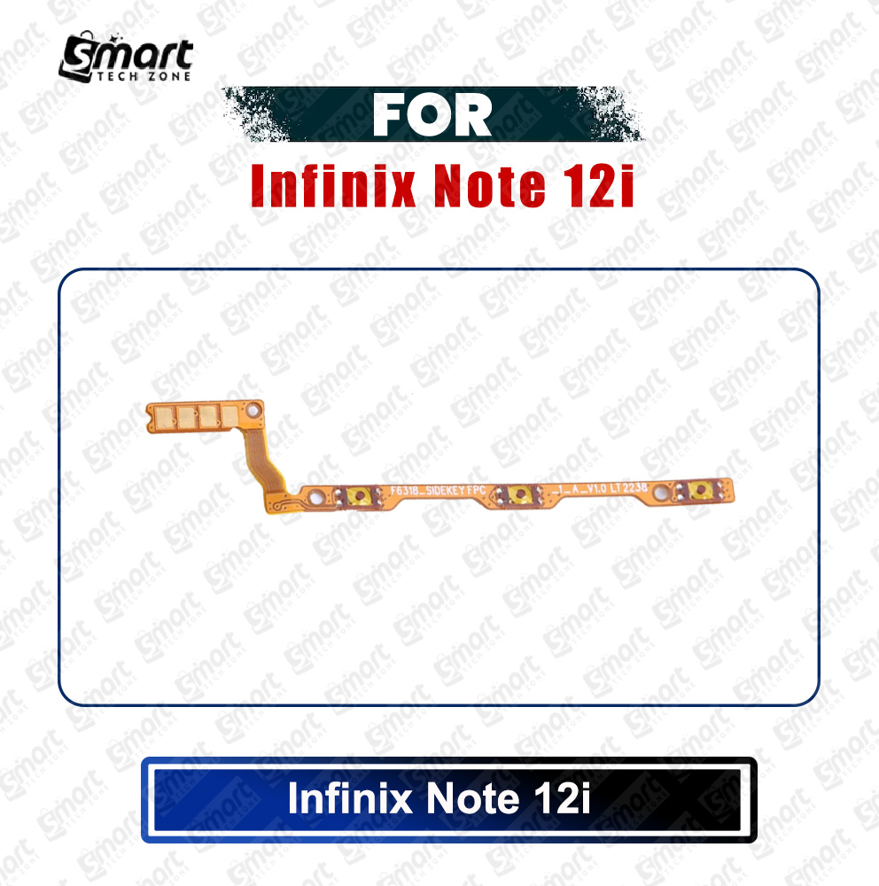 Picture of Infinix Note 12i Power on / off Switch Button Side Volume Up Down Buttons Flex Cable Replacement Parts