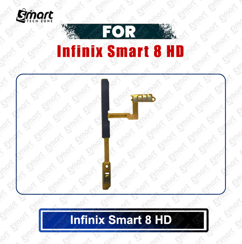 Picture of Infinix Smart 8 HD (X6525) Power on / off Switch Button Side Volume Up Down Buttons Flex Cable Replacement Parts