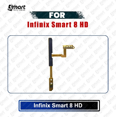 Picture of Infinix Smart 8 HD (X6525) Power on / off Switch Button Side Volume Up Down Buttons Flex Cable Replacement Parts