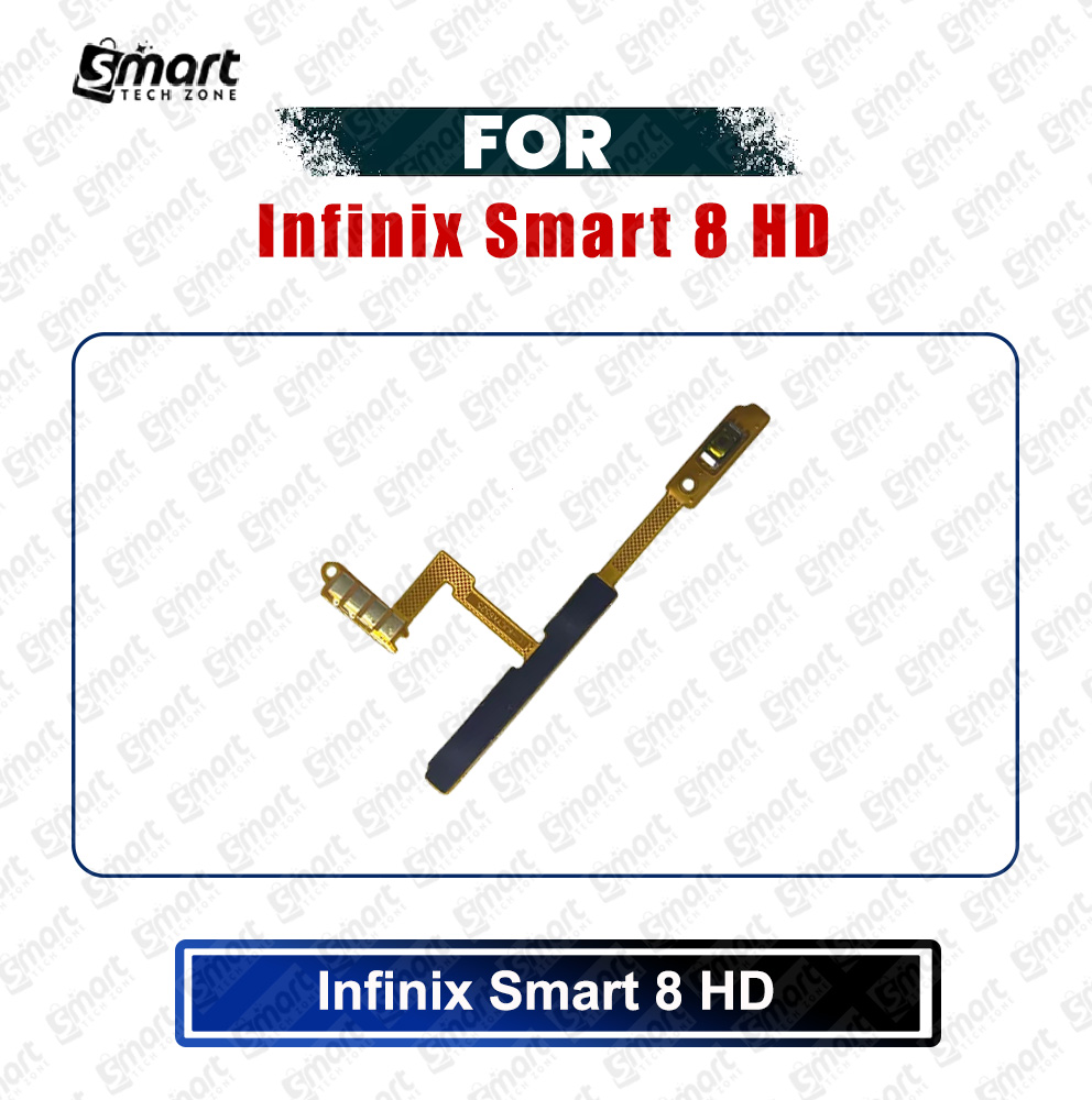Picture of Infinix Smart 8 HD (X6525) Power on / off Switch Button Side Volume Up Down Buttons Flex Cable Replacement Parts