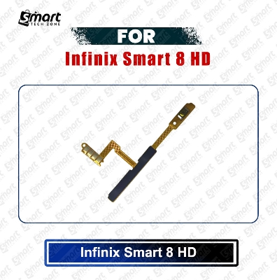 Picture of Infinix Smart 8 HD (X6525) Power on / off Switch Button Side Volume Up Down Buttons Flex Cable Replacement Parts