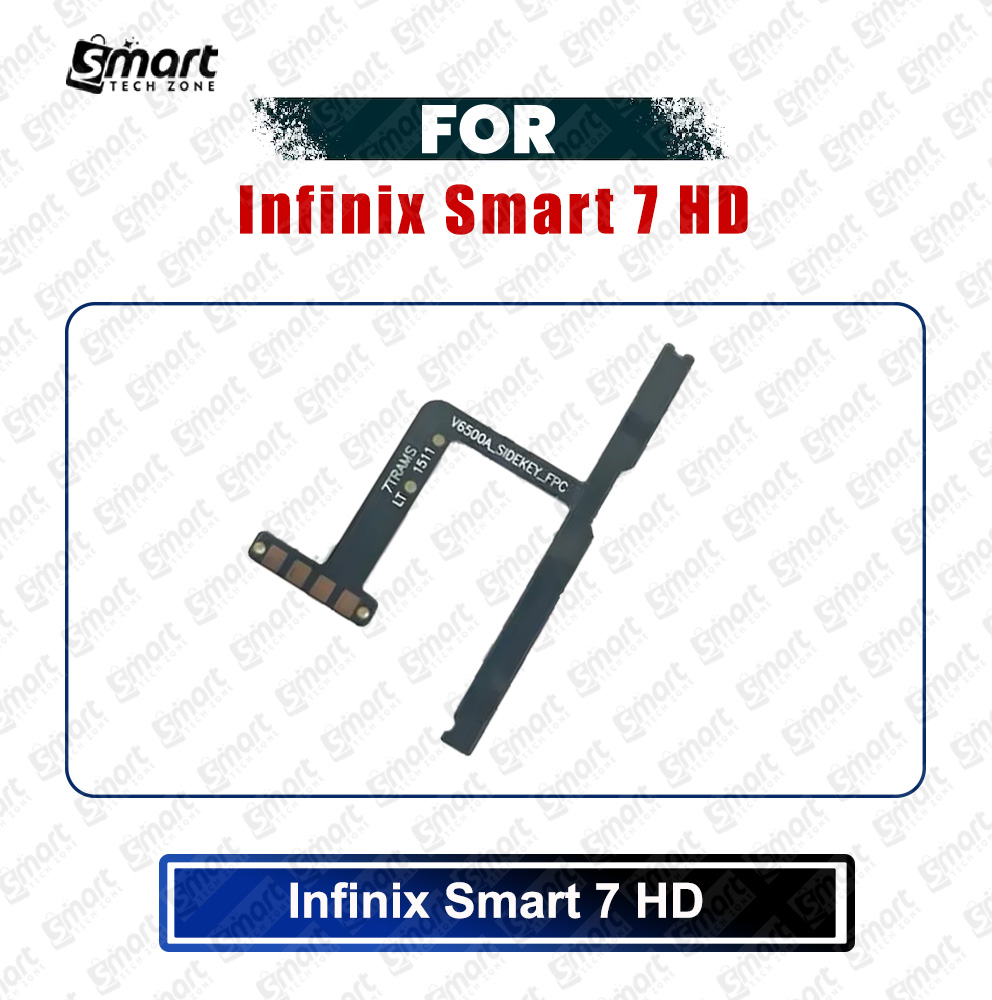 Picture of Infinix Smart 7 HD (X6516) Power on / off Switch Button Side Volume Up Down Buttons Flex Cable Replacement Parts