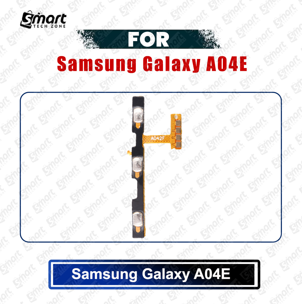Picture of Samsung Galaxy A04E (SM-A042F, SM-A042F/DS, SM-A042M, SM-A042M/DS) Power on / off Switch Button Side Volume Up Down Buttons Flex Cable Replacement Parts