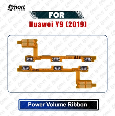 Picture of Huawei Y9 (2019) (JKM-LX1, JKM-LX2, JKM-LX3, JKM-AL00, JKM-TL00, JKM-AL00a, JKM-AL00b) Power On/Off Switch Button Side Volume Up Down Buttons Flex Cable Replacement Parts