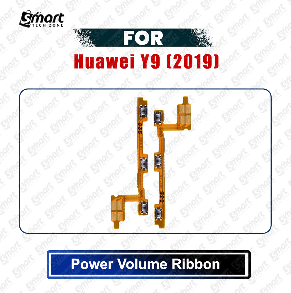 Picture of Huawei Y9 (2019) (JKM-LX1, JKM-LX2, JKM-LX3, JKM-AL00, JKM-TL00, JKM-AL00a, JKM-AL00b) Power On/Off Switch Button Side Volume Up Down Buttons Flex Cable Replacement Parts