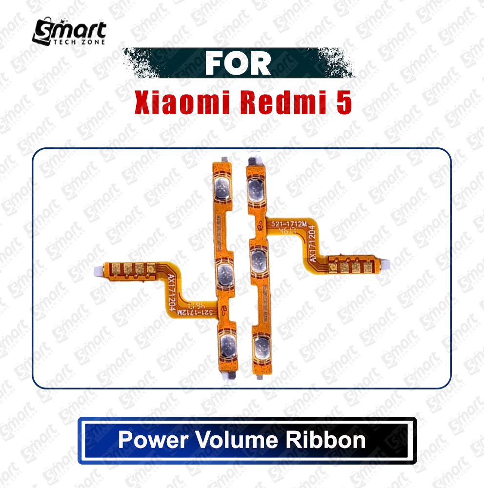 Picture of Xiaomi Redmi 5 (MDG1, MDI1) Power On/Off Switch Button Side Volume Up Down Buttons Flex Cable Replacement Parts