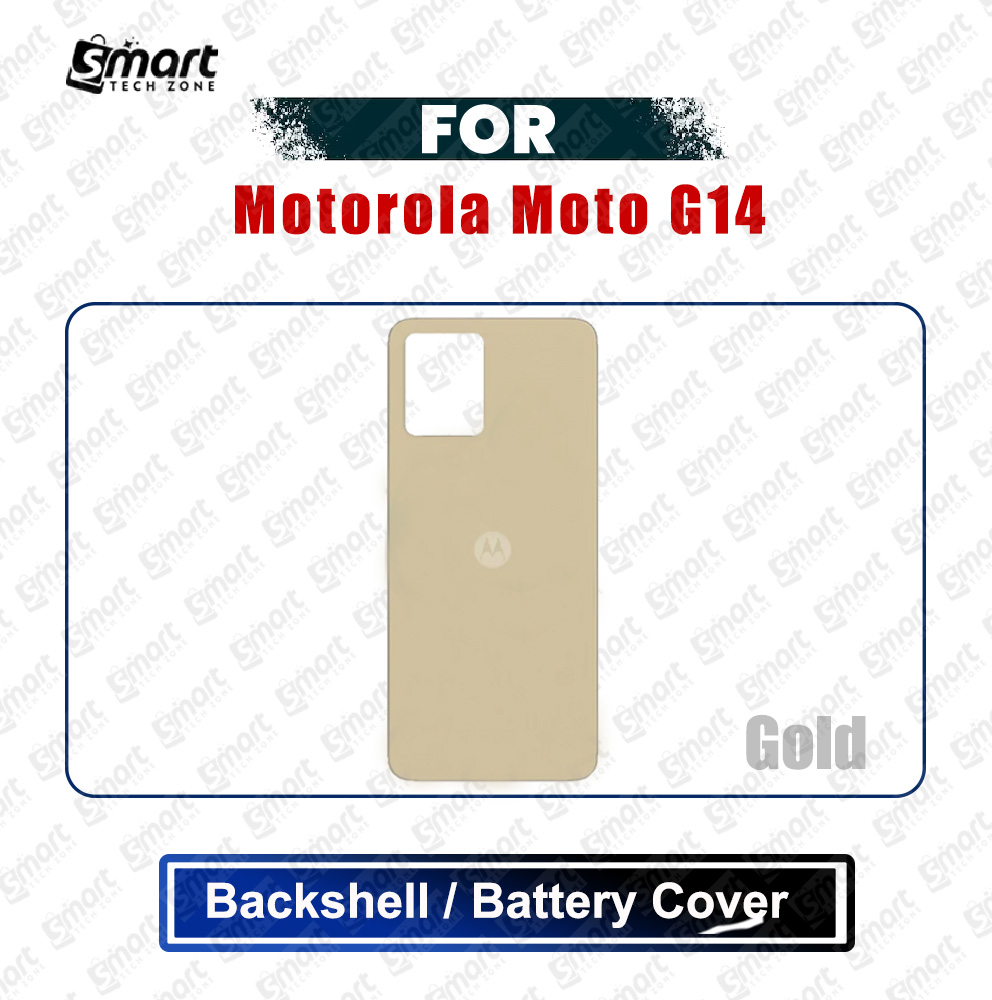 Picture of Motorola Moto G14 (PAYF0010IN) Back Panel/Backshell/Battery Cover Casing With Logo Without Camera Glass -All Colors Available Replacement Parts